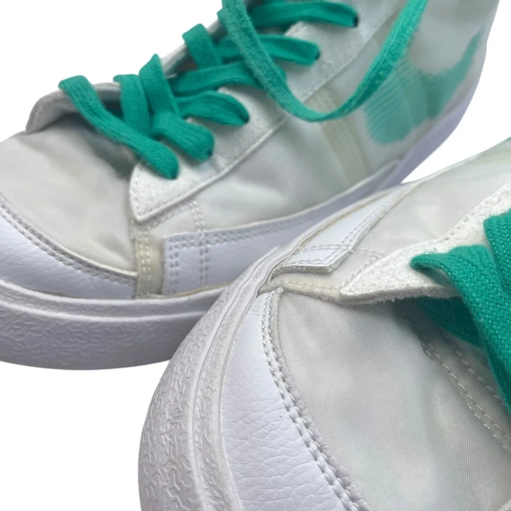 Nike By You LE Blazer Mid '77 Cozi Sneaker NFL Kyler Murray White Teal Men's 10‎